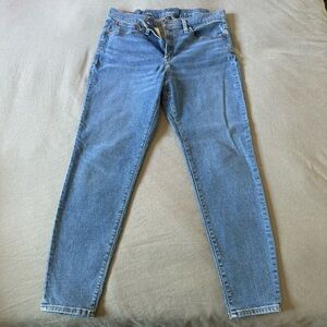 J. Crew 9” Toothpick Blue Jean